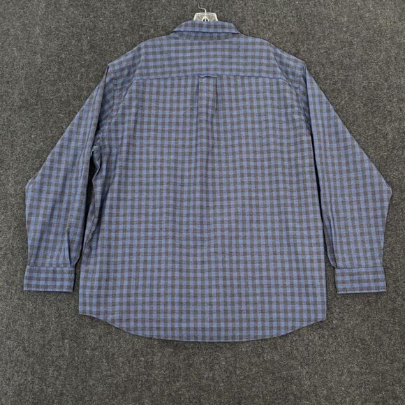 Orvis Prospect Adventure Shirt Men's XXL Blue Gingham Plaid Classic Fit Pocket - Picture 6 of 9